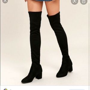 Steve madden over the knee suede boots. NWOT
